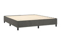 Nobellea bed base with mattress and LED lighting, Dark Grey, 180x200 cm, QORP89685