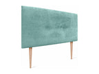 Nobellea Natural Wool Headboard with Buttons 95x105cm with 90cm Bed Legs - Green Nobellea VETD74431