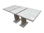Nobellea Extendable Dining Table - White Lacquered 120-160 cm YNOF07553