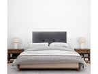 Nobellea Smooth Velvet Headboard with Buttons 90x60 Beds 80/90 - Dark Grey TCDQ53294