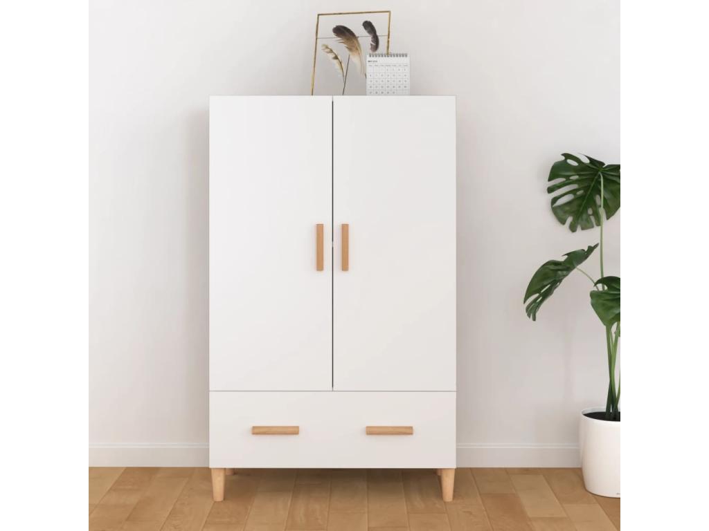 White Buffet 70x31x115 cm Engineered Wood TBDE22169