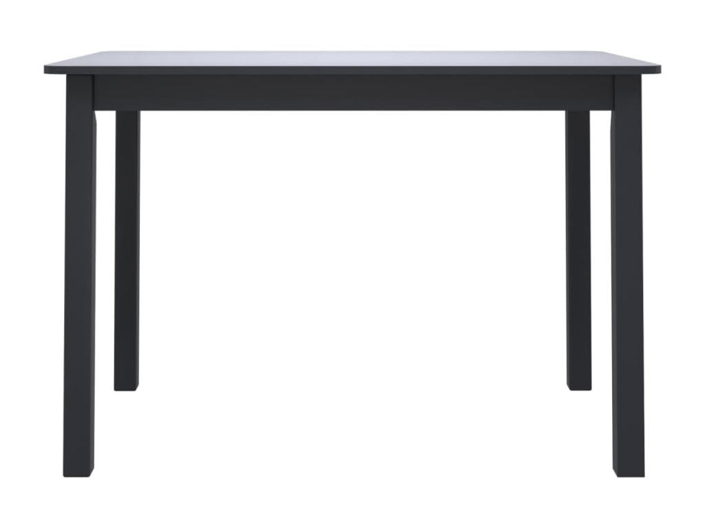 Dining table, black, 114x71x75 cm, solid rubberwood, SKEN14526
