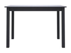 Dining table, black, 114x71x75 cm, solid rubberwood, SKEN14526