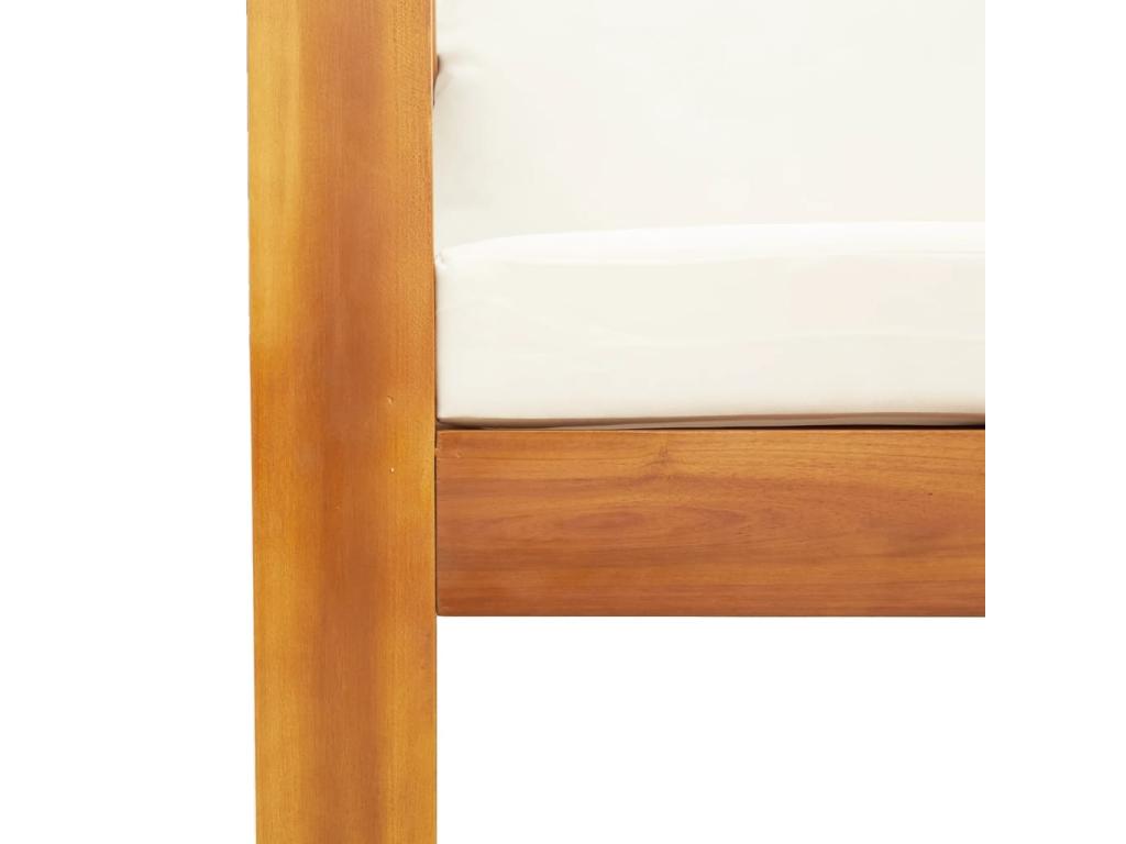 Dekonao TAVL94620 8-piece solid wood garden furniture set with cushions