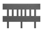 Grey Headboard 138.5x3x81 cm Solid Pine Wood BBVF08351
