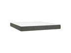 Dekonao bed base and mattress, Dark Grey 160x200 Velvet RKKN59192