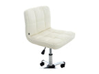 Office chair - Faux leather / Metal - White - Nobellea EIHB54757