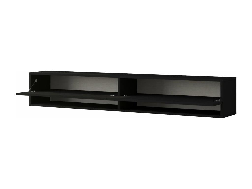 Black TV stand for 2, 180x31.5x29.5 cm, 03 0007777 KZAO64447