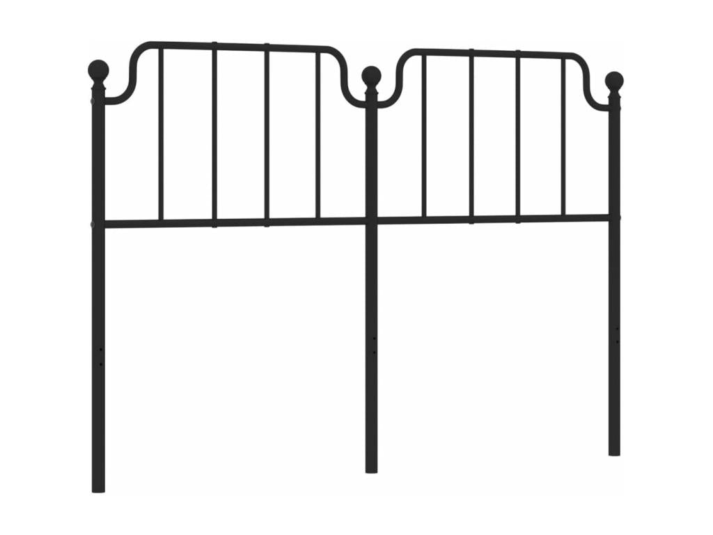 Black metal headboard 160cm KDSM13227