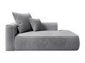 Nobellea RZQI16977 Light Grey Corduroy Right-Handed Chaise Longue