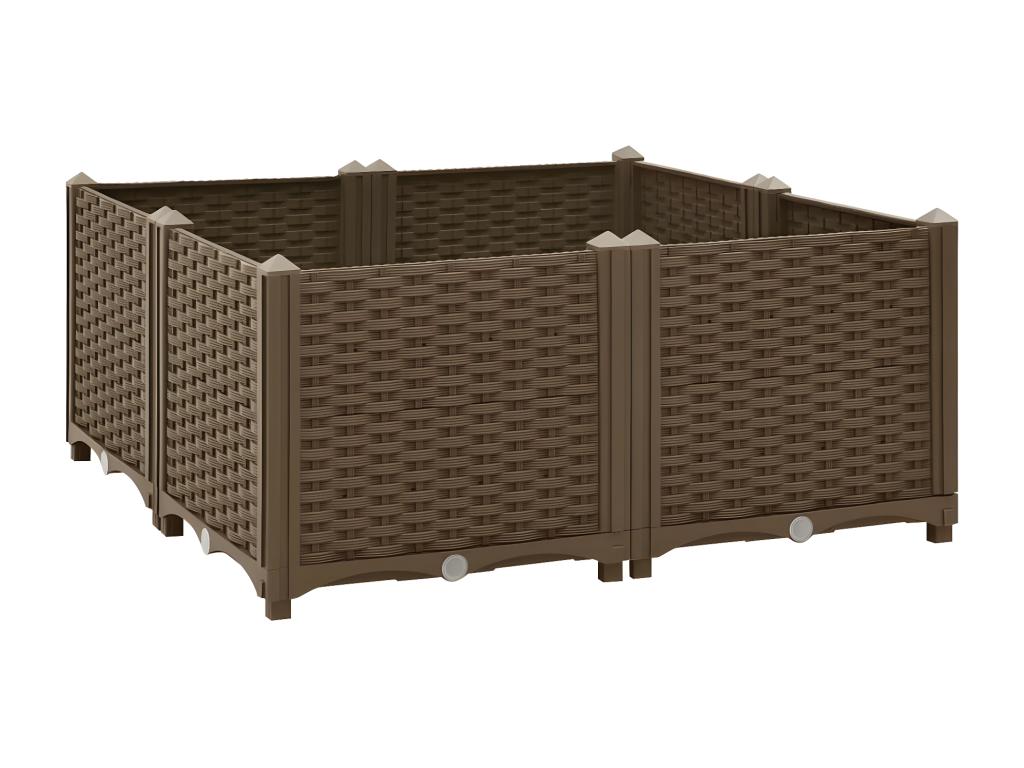 Raised bed 80x80x38 cm Polypropylene FJVQ92705