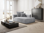 Nobellea RZQI16977 Light Grey Corduroy Right-Handed Chaise Longue