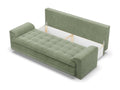 Dekonao 3-seater sofa with sleeper function - Green QDMB78609