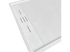 Nobellea extra-flat 80x160 cm shower tray in Nobellea white slate surface EYGQ68192