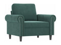 3-Piece Sofa Set with Cushions, Dark Green Velvet MXHJ31279