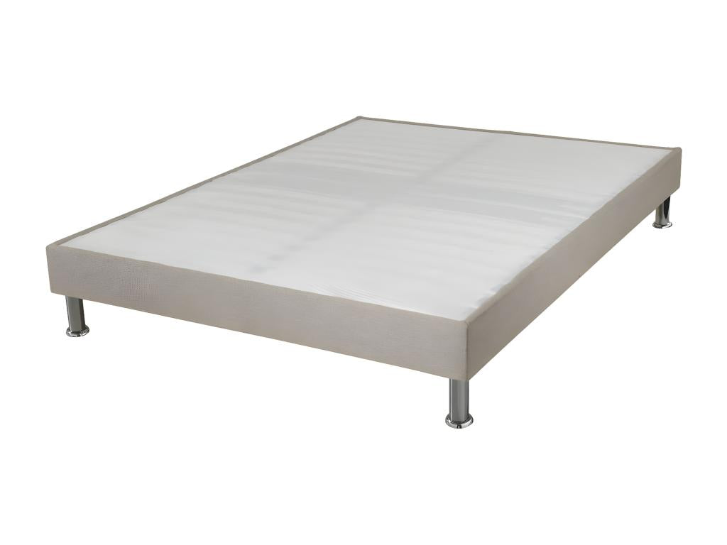Upholstered bed base with Dekonao legs 160x200 Dekonao wood - H.15 cm - Made in France JTZH51942