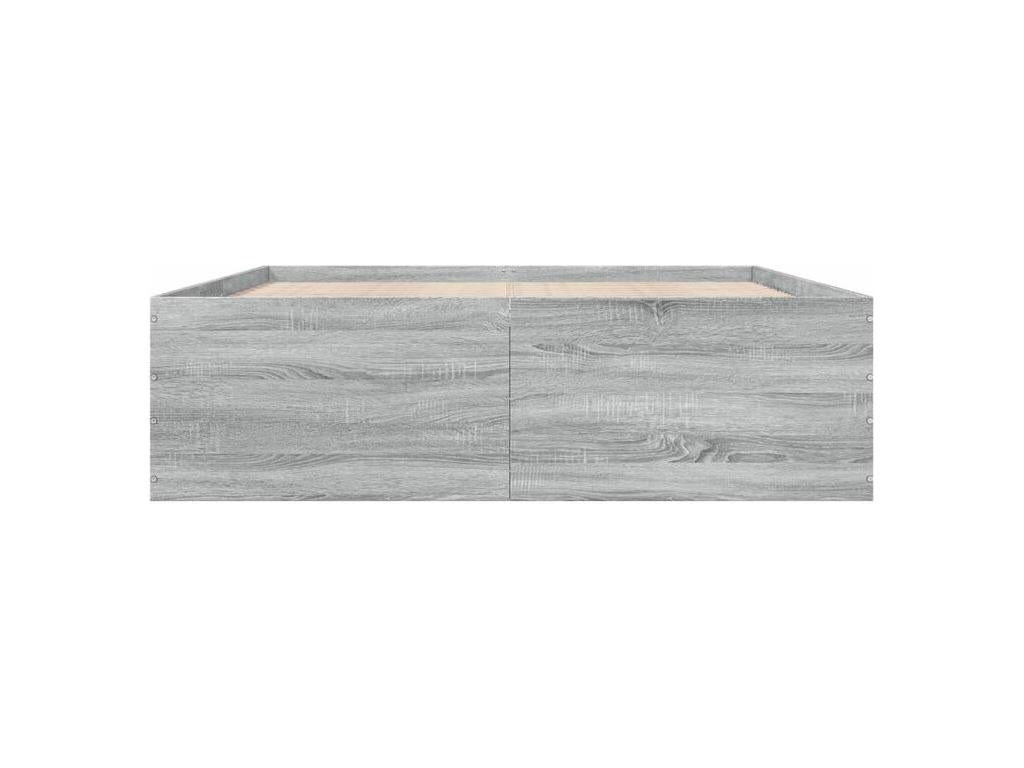 Nobellea grey bed frame 150x200 engineered wood BFYC70011