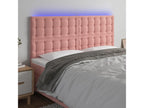 Pink LED Headboard 200x5x118/128 cm Velvet WJTR78594