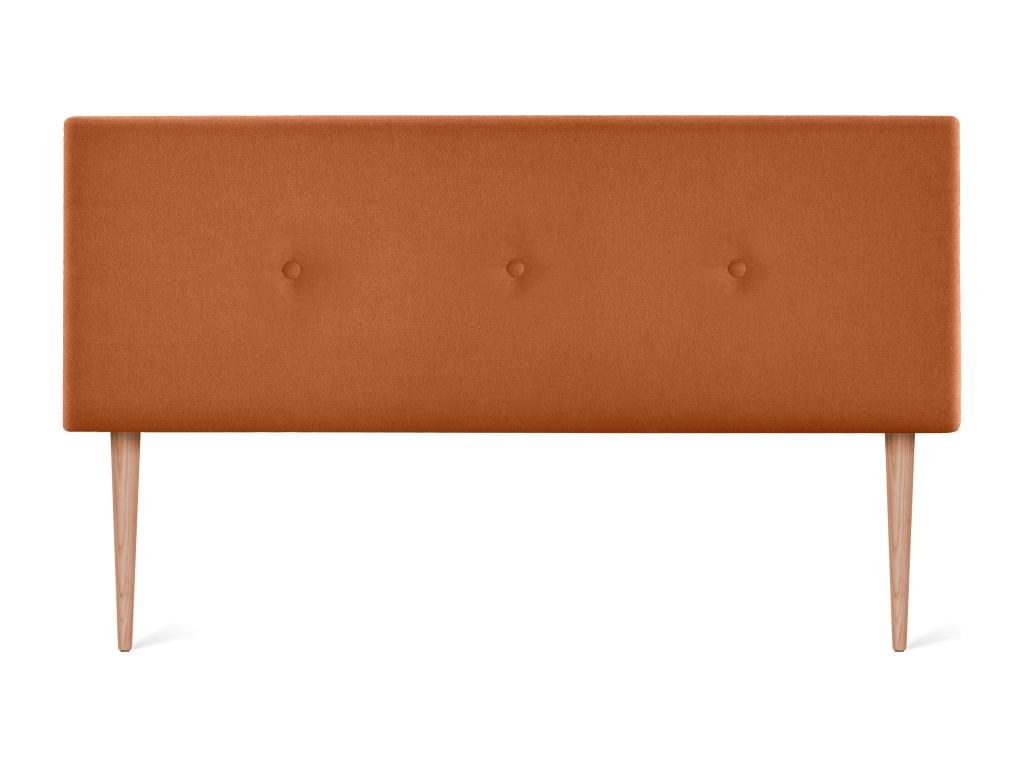 Dekonao Aqualine Smooth Fabric Headboard with Buttons 135x105cm with Legs for 120/135cm Beds - Dekonao LYDF07310