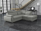 Nobellea 228 Grey Corner Sofa with Sleeping Function and Bed Box, 260x230x85cm, UPXP11502