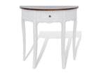 Console table with drawer and brown tabletop, semi-circular shape, MUNV44123