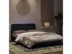 Bed frame with Nobelleaères LED black 140x200 velvet YBEM81494