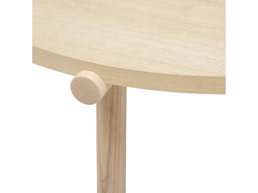 Round wooden coffee table D 82 x W 40 cm GPSF98865