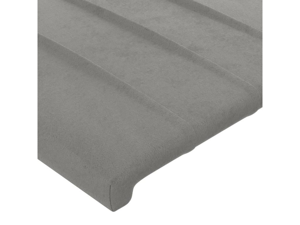 Light Grey Headboard 90x5x78/88 cm Velvet RBXP26091