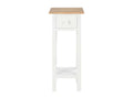 Side table White 27x27x65.5 cm Wood LVCB78349