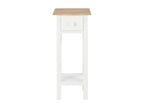Side table White 27x27x65.5 cm Wood LVCB78349