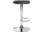 Set of 2 Bar Stools - Faux Leather / Metal - Black - Ponte JHSI41477