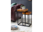 Nesting Tables Solid Wood Side Table Set of 2 Coffee Table Set DXIZ64377