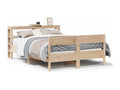 Bed frame without mattress 140x190 cm solid pine wood MTHR71529