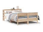 Bed frame without mattress 140x190 cm solid pine wood MTHR71529