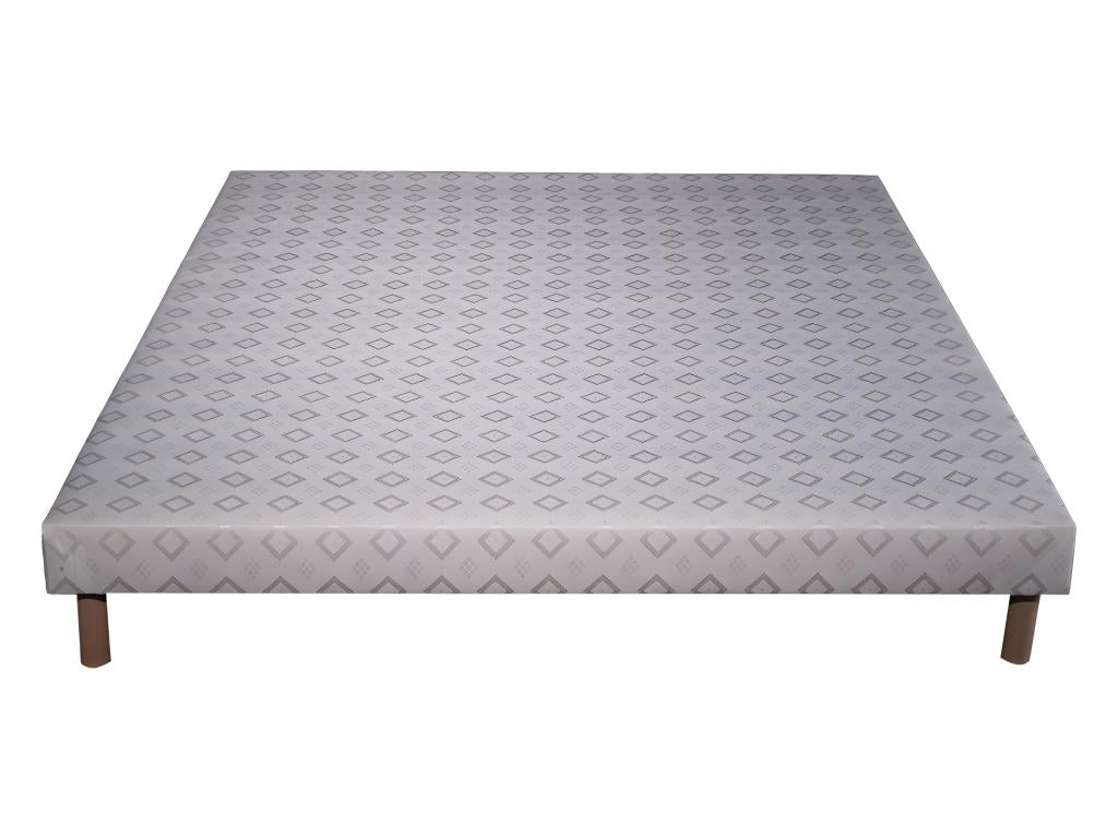 Nobellea Black Memory Foam Mattress Set - 140x190cm and 2 Visco Pillows 60x60cm - White Slatted Base QYZS04864