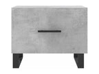 Coffee tables, 2 pcs, concrete grey, 50x50x40, engineered wood, HRJG48797