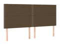 4-Piece Headboard Set, Dark Brown, 80x5x78/88 cm, Fabric SPKL14188
