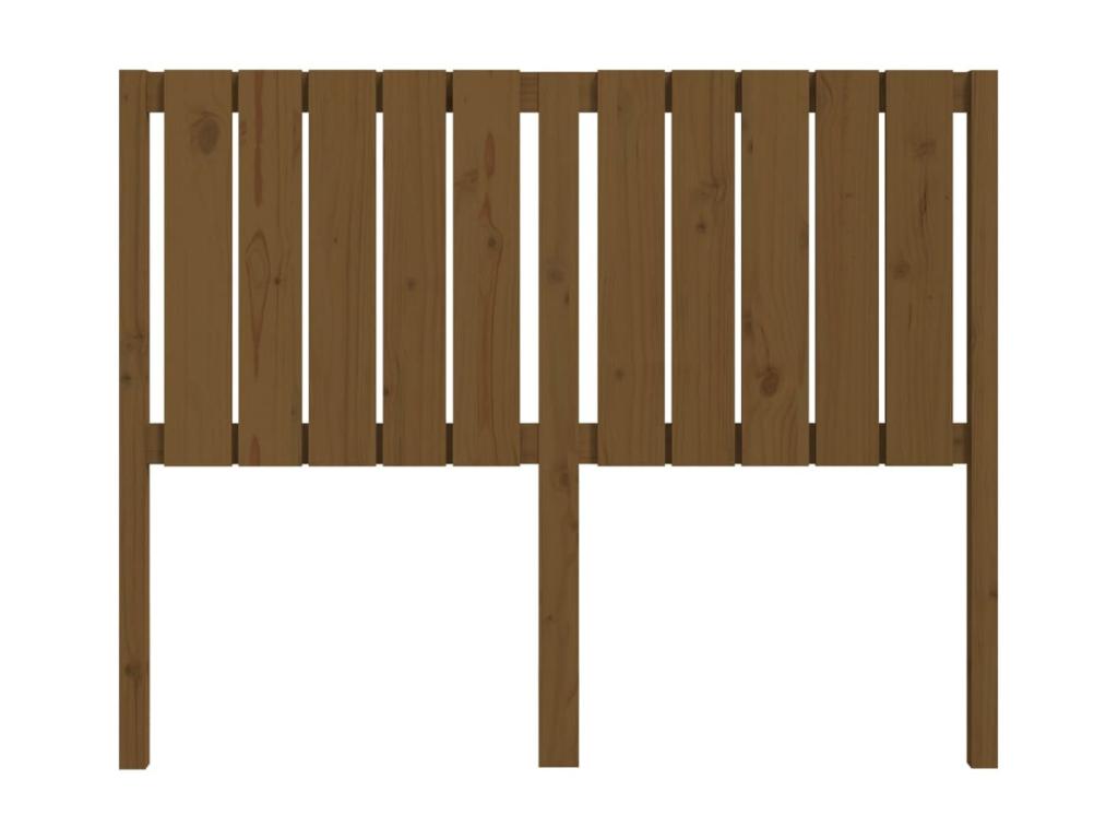 Honey Brown Headboard 125.5x4x100 cm Solid Pine Wood ZGSB13328