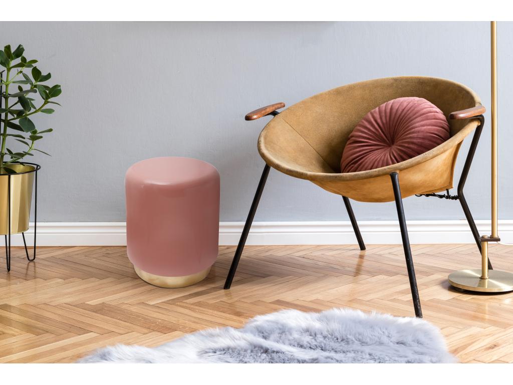 Boisona High Side Table 44cm Pink LINA73545