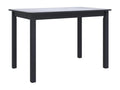 Dining table, black, 114x71x75 cm, solid rubberwood, SKEN14526