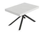 Niket extendable table 80x140/224 cm, white ash wood, anthracite legs VIVR42106