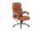 Office chair - Faux leather / Plastic - Light brown - Dekonao V2 VJJB95305