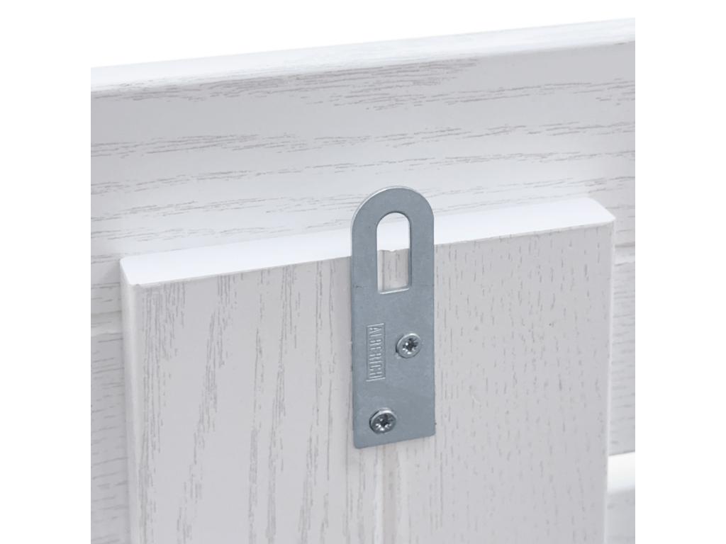 Nobellea Recycled MDF Double Pallet Style Horizontal Headboard 220x46cm for 220cm Beds - White Wood JPZM40067