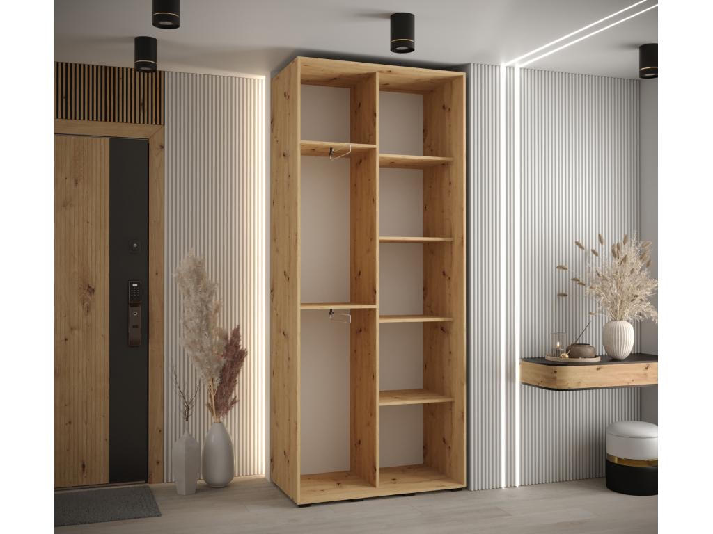 Nobellea 1 Sliding Door Wardrobe 235.2/100/45 2 Doors Nobellea/White YTXZ66743