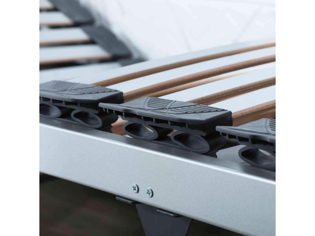 Nobellea electric relaxation bed base, all anthracite fabric, 2x70x190 cm, IJRQ90884