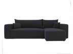 Boisona Corner Sofa Bed in Dark Grey Fabric UDJB69944