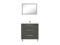 Vanity unit with 3 drawers, 80 cm, Mirror Grey - Dekonao - W 81 x D 46.5 x H 88 cm NKUG55504