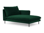 Nobellea - Nobellea right-facing chaise longue in bottle green velvet - 170x110x95cm LZUZ35321