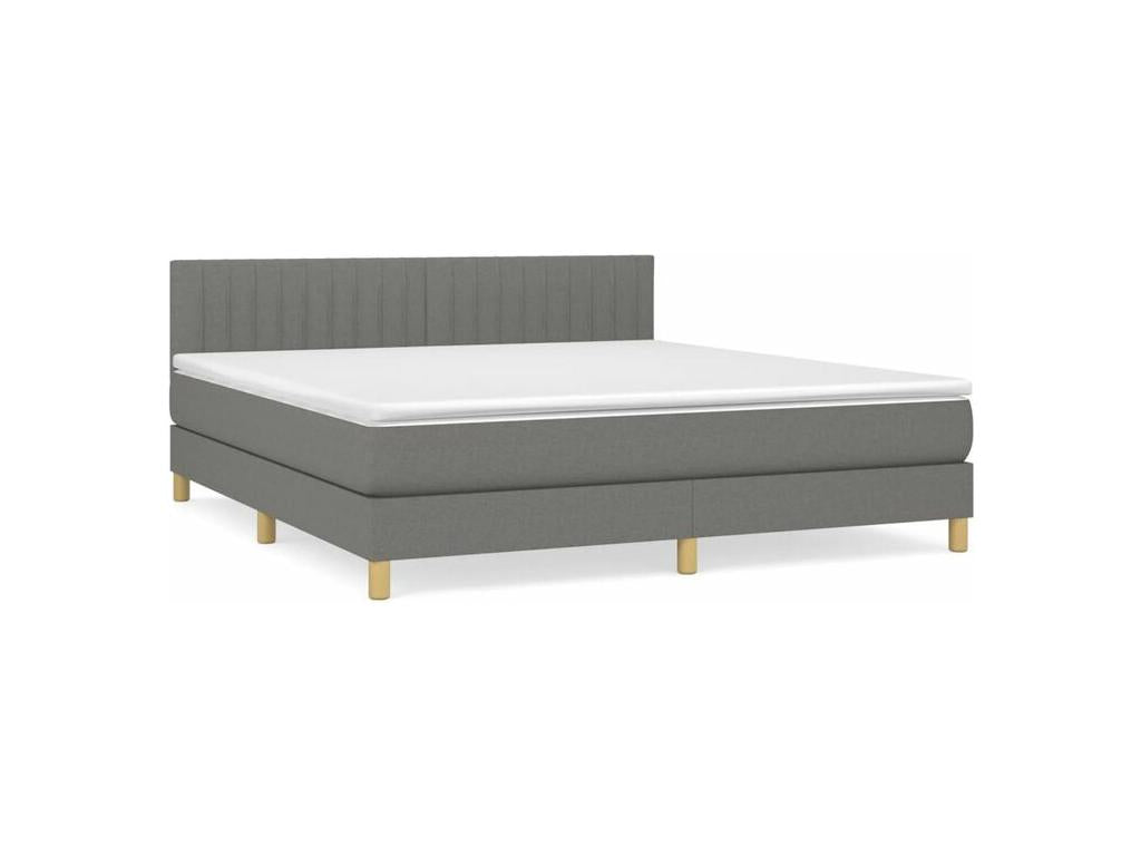 Nobellea bed base with mattress, Dark Grey, 180x200 cm, Fabric GNBO33889