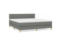 Nobellea bed base with mattress, Dark Grey, 180x200 cm, Fabric GNBO33889